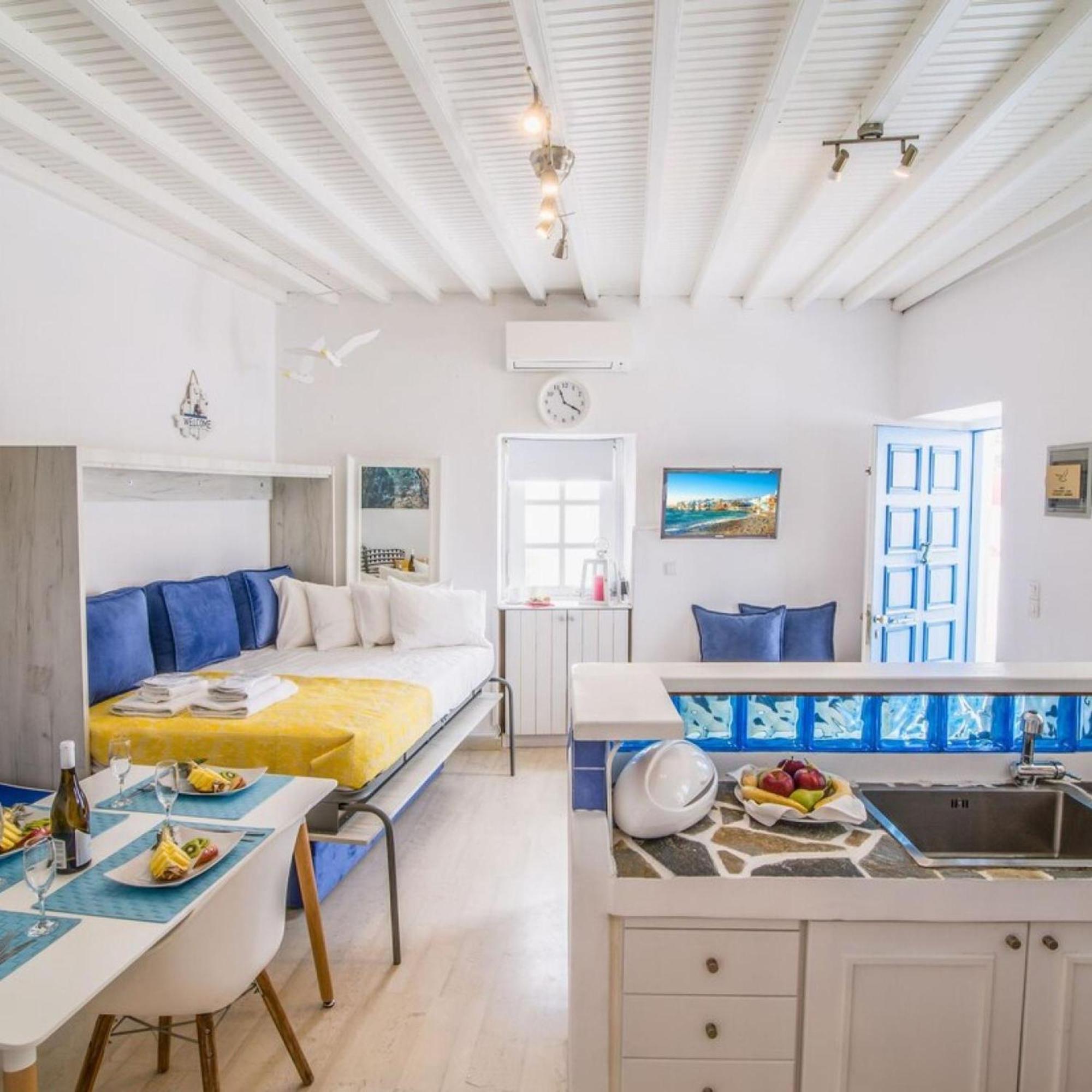 Like A White Seagull In Mykonos! Apartment Mykonos Town Exterior photo